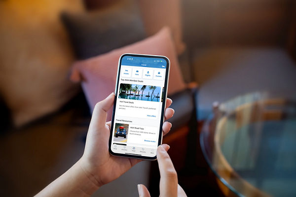Auto Club App on mobile device