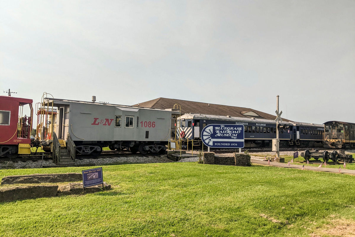Bluegrass Scenic Railroad Museum passenger cars.